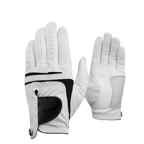 Single sheepskin breathable non-slip golf gloves